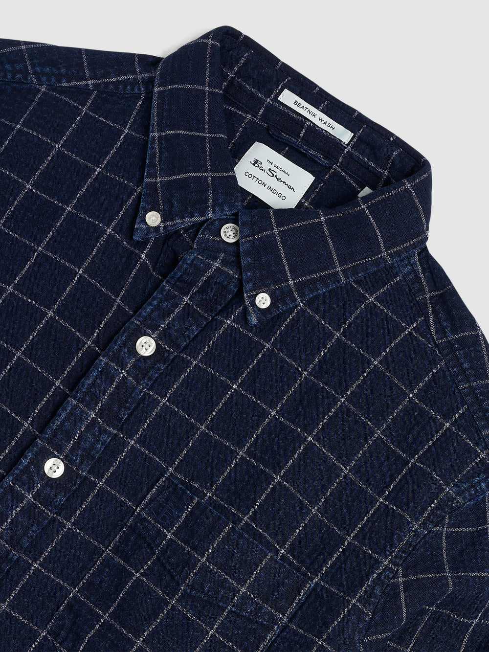 Chemises Ben Sherman Dalston Blues Beatnik Indigo | EDQ-08234418